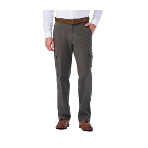 MEN’S GRAY CARGO PANTS-ACTIVE SERIES URBAN UTILITY STRETCH